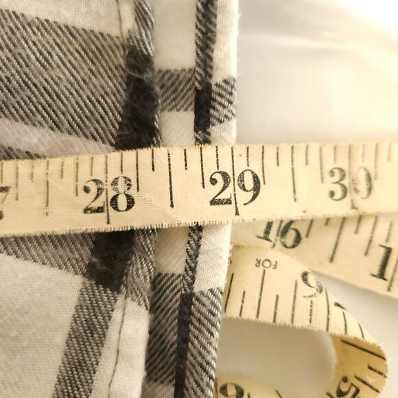 American Eagle Womens Small Gray Ahh-Mazingly Soft Flannel Jegging Fit Shirt - Picture 6 of 6